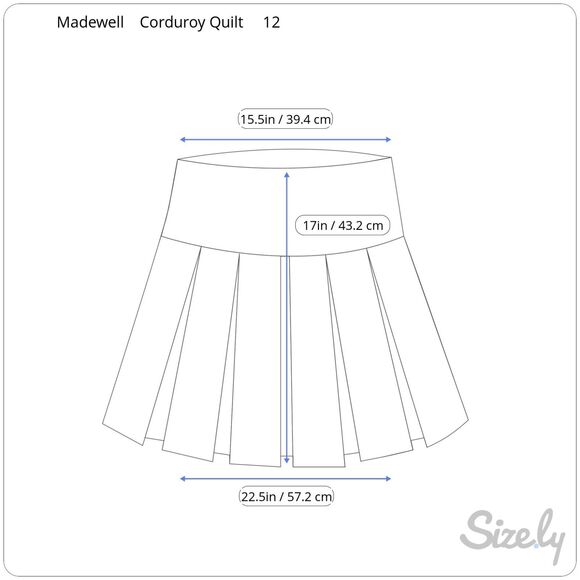 Madewell Women's Corduroy Quilted Mini Skirt Size 12 - Picture 3 of 6